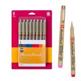 SAKURA Pigma Sketch Brush Pens 8-Pack