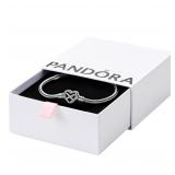 PANDORA 8.3in Infinity Heart Snake Bracelet