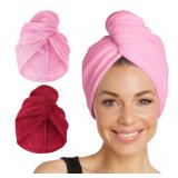 Turbie Twist 2-Pack Microfiber Hair Towel