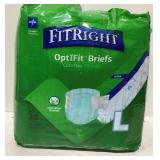 FitRight OptiFit Adult Briefs L 20-Ct