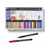 SAKURA Coloring Brush Pen Set 48-Pc