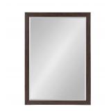 DesignOvation Wall Mirror 27x39 Walnut
