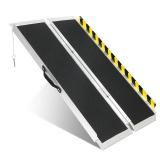 THDUGG 4FT Portable Folding Wheelchair Ramp