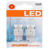 SYLVANIA 7443 T20 Mini Red LED Bulb 2-pk