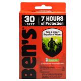 Bens DEET Repellent Wipes 12 ct