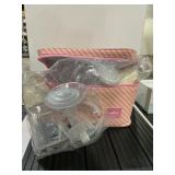 Spectra Pink Striped Breast Pump Bag