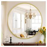 Sweetcrispy 24 Inch Round Wall Mirror