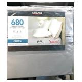 Supima 6 Pc Queen Cotton Bedding Set Gray