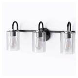 in. Clear Glass Cylindrical Shades 3-Pack