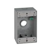 Sigma Weatherproof 1 Gang Outlet Box Gray