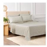 Purely Organic King Sheet Set Floral 300TC