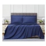 Kirkland Signature 680TC Sheet Set Navy Blue