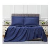 Kirkland 680TC Sheet Set Deep Navy Blue