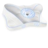 WONDER COMFORT Gray Memory Foam Neck Pillow