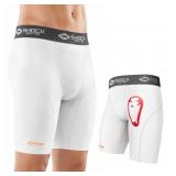 Shock Doctor Youth Medium Comp Shorts w Cup