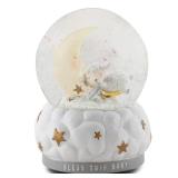 DEMDACO Lamb Moon Musical Snow Globe 6x4