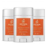 STETSON Gel Deodorant Stick 3oz 3-PK