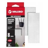 VELCRO Brand White 4x2in Heavy Duty Strips 8pk