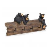 DEMDACO Black Bear Key Holder 8.9x5.1x3in