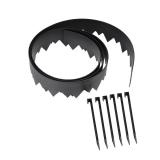 Vigoro 20 Ft. Pound-in Edging Kit Black