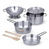 Melissa  Doug 8 Pc Play Kitchen Set