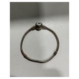 PANDORA Heart Clasp Snake Bracelet 7.1