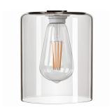in4in Clear Cylindrical Glass Shade