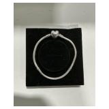 PANDORA Moments Heart Snake Chain Bracelet 7.1