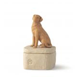 Willow Tree Dog Keepsake Box 5.5 high
