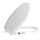 Clirass White Elongated Bidet Toilet Seat