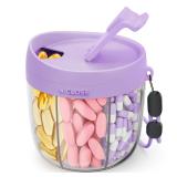 AMOOS Pill Dispenser 7 Large Compartments