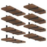 WEKIS Black 12in Shelf Brackets 16-Pk