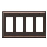 AMERELLE 4 Rocker Wall Plate Aged Bronze