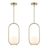 BYOLIIMA Gold Globe Pendant Light
