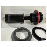 Black Universal Toilet Tank Flapper