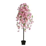 Nearly Natural 5ft Pink Cherry Tree
