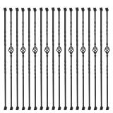 Sidasu Black 30 Pack Iron Balusters 44