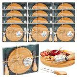 Maxcheck 12pc Bamboo Cheese Board Set
