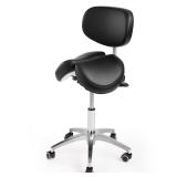 Ailyful Saddle Stool w Backrest