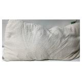 Avocado Cream Textured Cotton Pillow