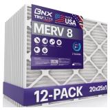 BNX 20x25x1 MERV 8 Air Filter