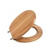 PIKLiDS Round Oak Wood Toilet Seat