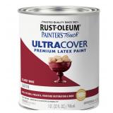 Rust-Oleum Latex Paint 1 Quart Satin Claret Wine