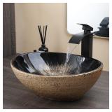 Sinku Mccut 16in Oval Ceramic Vessel Sink