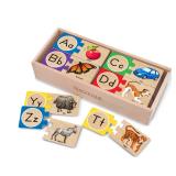 Melissa  Doug Alphabet Wooden Puzzles 52 pc