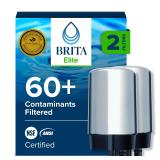 BRITA Faucet Water Filter Chrome 2-Pack