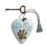 DEMDACO Dog Paw Prints Heart Keepsake 4x3