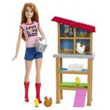 Barbie Chicken Farmer Doll Playset