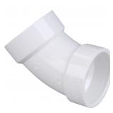 NIBCO 3 PVC DWV 45 Deg Elbow