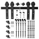 Boyel Living Black Barn Door Track Kit 8ft